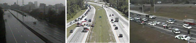 Roadside Camera Image Triptych